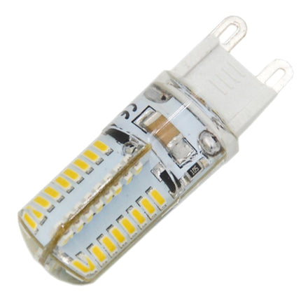 G9 4W 210LM Silicone Corn Light Bulb, 64 LED SMD 3014, Warm White Light, AC 220V-garmade.com