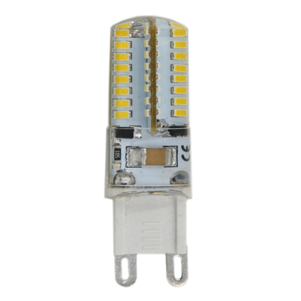 G9 4W 210LM Silicone Corn Light Bulb, 64 LED SMD 3014, Warm White Light, AC 220V-garmade.com