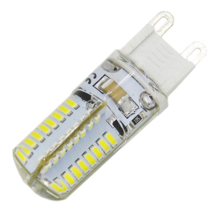 G9 4W 210LM Silicone Corn Light Bulb, 64 LED SMD 3014, White Light, AC 220V-garmade.com