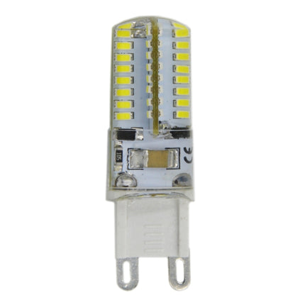 G9 4W 210LM Silicone Corn Light Bulb, 64 LED SMD 3014, White Light, AC 220V-garmade.com