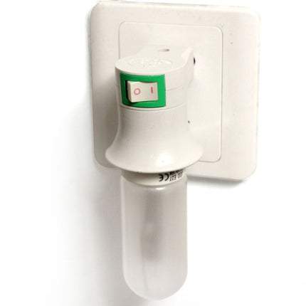E27 to EU Plug Lamp Bulb Socket with Power Switch-garmade.com