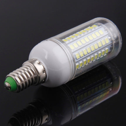E14 8.0W 420LM Corn Light Lamp Bulb, 102 LED SMD 2835, White Light, AC 220V, with Transparent Cover-garmade.com