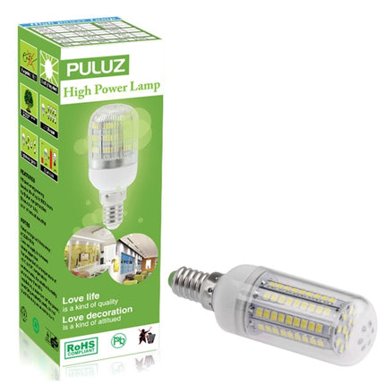 E14 8.0W 420LM Corn Light Lamp Bulb, 102 LED SMD 2835, White Light, AC 220V, with Transparent Cover-garmade.com