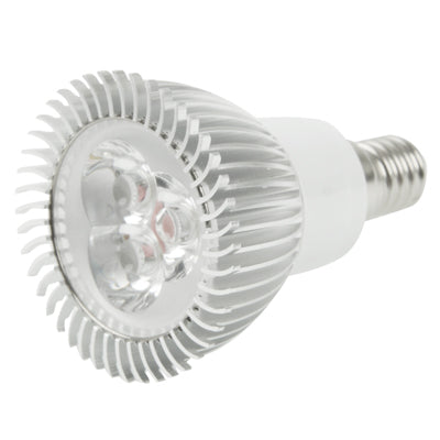 E14 3W LED Spotlight Lamp Bulb, 3 LED, White Light, 6000-6500K, AC 220V-garmade.com