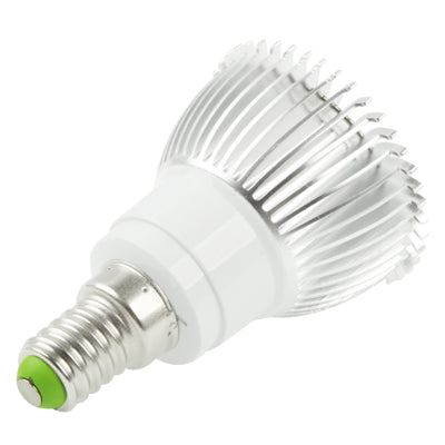 E14 3W LED Spotlight Lamp Bulb, 3 LED, White Light, 6000-6500K, AC 220V-garmade.com