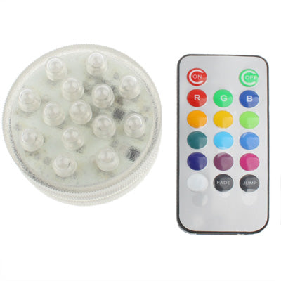 14 LED Multi Color Light with Remote Control(Silver)-garmade.com