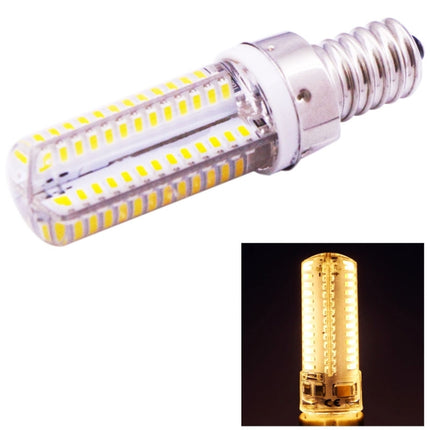 E14 4W 240-260LM Corn Light Bulb, 104 LED SMD 3014, Warm White Light, AC 220V-garmade.com