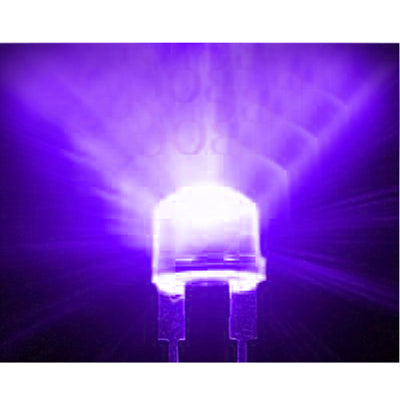 1000pcs 5mm Purple Light Water Clear LED Lamp (1000pcs in one packaging, the price is for 1000pcs)(Purple Light)-garmade.com