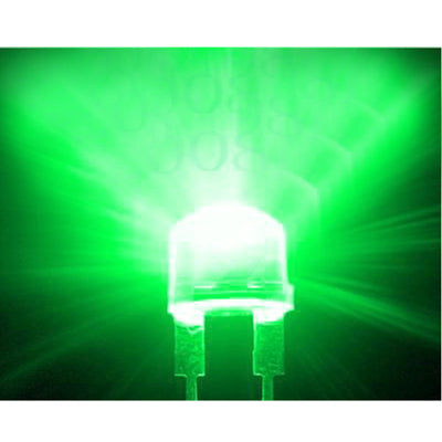 1000 PCS 3mm Green Light Water Clear LED Lamp(Green Light)-garmade.com