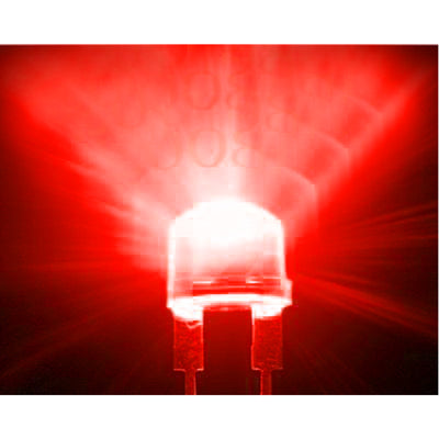 1000 PCS 5mm Straw Hat LED Lamp(Red Light)-garmade.com
