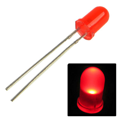 1000 PCS F5 Water Clear LED Emitting Diode Lamp(Red Light)-garmade.com