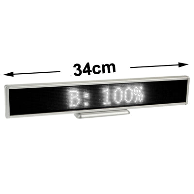 Programmable LED Moving Scrolling Message Display Sign Indoor Board, Display Resolution: 128 x 16 Pixels, Length: 41cm-garmade.com