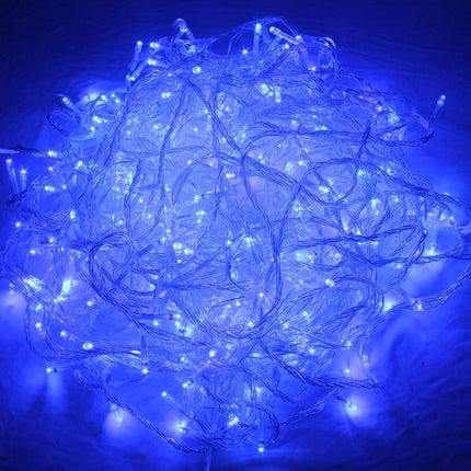 30m Waterproof IP44 String Decoration Light, For Christmas Party, 300 LED, Blue Light with 8 Functions Controller, 220-240V, EU Plug-garmade.com