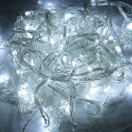 10m Waterproof IP44 String Decoration Light , For Christmas Party, 100 LED White Light, with 8 Functions Controller, 220V, UK Plug-garmade.com