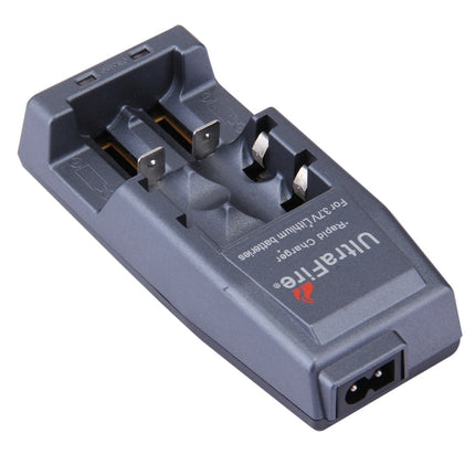 UltraFire Rapid Battery Charger 14500 / 17500 / 18500 / 17670 / 18650, Output: 4.2V / 450mA , EU Plug(Grey)-garmade.com