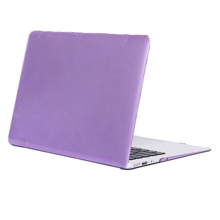 For MacBook Air 13.3 inch A1466 2012-2017 / A1369 2010-2012 Laptop Crystal Hard Protective Case(Purple)-garmade.com