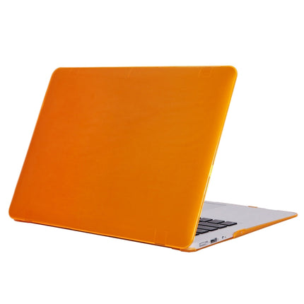 For MacBook Air 13.3 inch A1466 2012-2017 / A1369 2010-2012 Laptop Crystal Hard Protective Case(Orange)-garmade.com