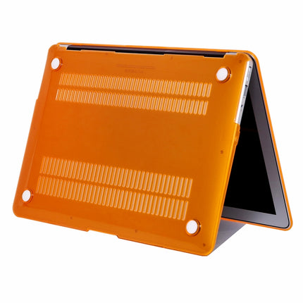 For MacBook Air 13.3 inch A1466 2012-2017 / A1369 2010-2012 Laptop Crystal Hard Protective Case(Orange)-garmade.com