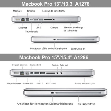 Hard Crystal Protective Case for Macbook Pro 15.4 inch(Purple)-garmade.com