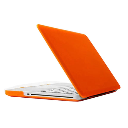Frosted Hard Plastic Protection Case for Macbook Pro 13.3 inch(Orange)-garmade.com
