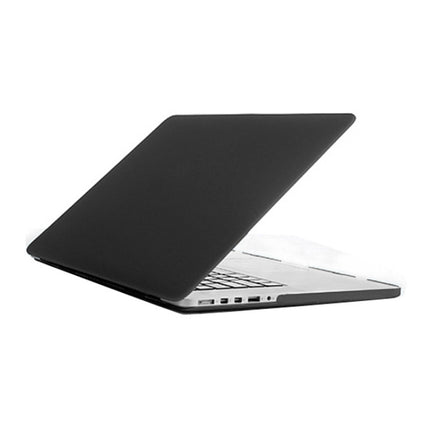 Laptop Frosted Hard Plastic Protection Case for Macbook Pro Retina 13.3 inch(Black)-garmade.com