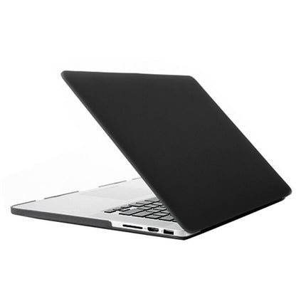 Laptop Frosted Hard Plastic Protection Case for Macbook Pro Retina 13.3 inch(Black)-garmade.com