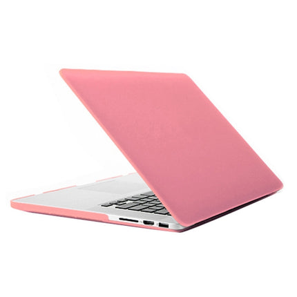 Laptop Frosted Hard Plastic Protection Case for Macbook Pro Retina 13.3 inch(Pink)-garmade.com