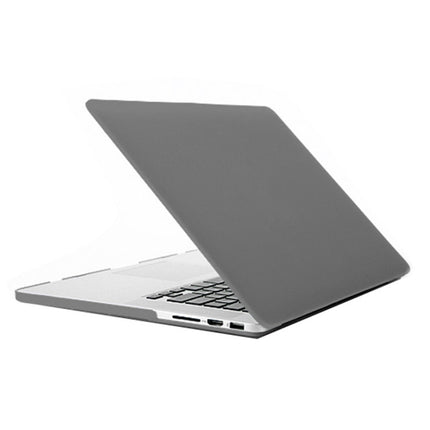 Laptop Frosted Hard Plastic Protection Case for Macbook Pro Retina 13.3 inch(Grey)-garmade.com
