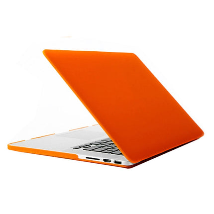 Laptop Frosted Hard Plastic Protection Case for Macbook Pro Retina 13.3 inch(Orange)-garmade.com