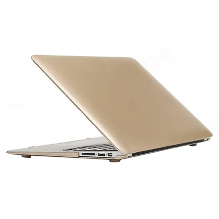 For MacBook Air 13.3 inch A1466 2012-2017 / A1369 2010-2012 Laptop Frosted Hard Plastic Protective Case(Gold)-garmade.com
