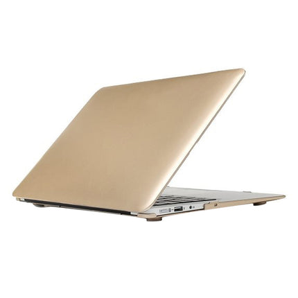 For Macbook Air 11.6 inch Frosted Hard Plastic Protection Case(Gold)-garmade.com