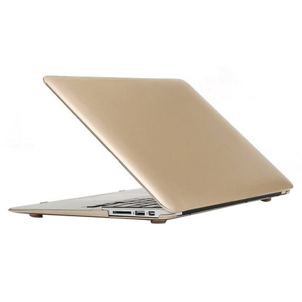 For Macbook Air 11.6 inch Frosted Hard Plastic Protection Case(Gold)-garmade.com