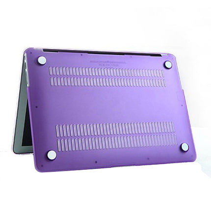 For Macbook Air 11.6 inch Frosted Hard Plastic Protection Case(Purple)-garmade.com