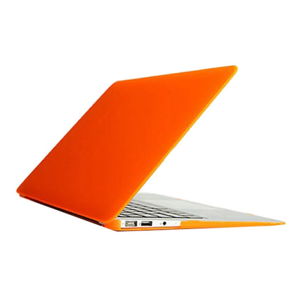 For Macbook Air 11.6 inch Frosted Hard Plastic Protection Case(Orange)-garmade.com