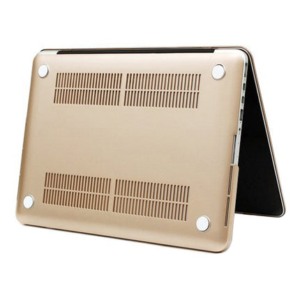 Frosted Hard Protective Case for Macbook Pro Retina 15.4 inch A1398 (Gold)-garmade.com