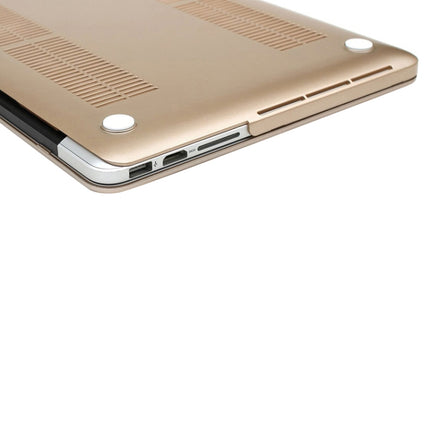 Frosted Hard Protective Case for Macbook Pro Retina 15.4 inch A1398 (Gold)-garmade.com