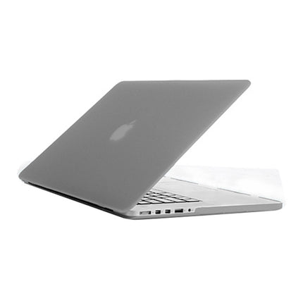 Frosted Hard Protective Case for Macbook Pro Retina 15.4 inch A1398(Grey)-garmade.com