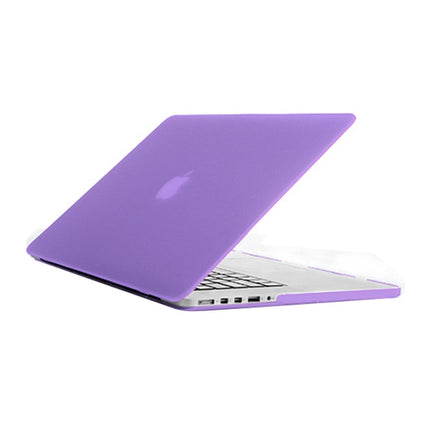 Frosted Hard Protective Case for Macbook Pro Retina 15.4 inch A1398(Purple)-garmade.com