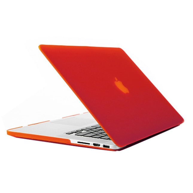 Frosted Hard Protective Case for Macbook Pro Retina 15.4 inch A1398(Red)-garmade.com
