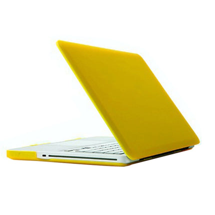 Frosted Hard Protective Case for Macbook Pro 15.4 inch (A1286)(Yellow)-garmade.com