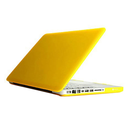 Frosted Hard Protective Case for Macbook Pro 15.4 inch (A1286)(Yellow)-garmade.com
