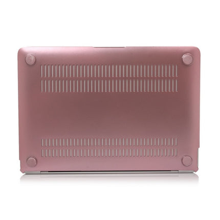 Metal Texture Series Hard Shell Plastic Protective Case for Macbook 12inch(Pink)-garmade.com