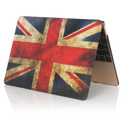UK Flag Pattern Frosted Hard Shell Plastic Protective Case for Macbook 12 inch-garmade.com