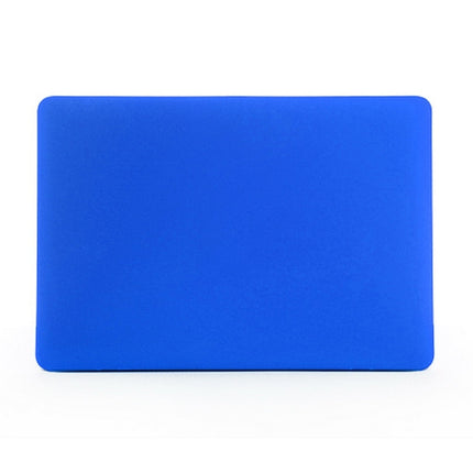 ENKAY for MacBook Pro Retina 13.3 inch (US Version) / A1425 / A1502 4 in 1 Frosted Hard Shell Plastic Protective Case with Screen Protector & Keyboard Guard & Anti-dust Plugs(Dark Blue)-garmade.com
