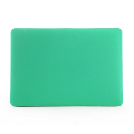 ENKAY for MacBook Pro Retina 15.4 inch (US Version) / A1398 4 in 1 Frosted Hard Shell Plastic Protective Case with Screen Protector & Keyboard Guard & Anti-dust Plugs(Green)-garmade.com