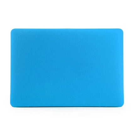 ENKAY for MacBook Pro Retina 15.4 inch (US Version) / A1398 4 in 1 Frosted Hard Shell Plastic Protective Case with Screen Protector & Keyboard Guard & Anti-dust Plugs(Blue)-garmade.com