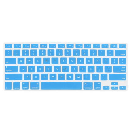 ENKAY for MacBook Pro Retina 15.4 inch (US Version) / A1398 4 in 1 Frosted Hard Shell Plastic Protective Case with Screen Protector & Keyboard Guard & Anti-dust Plugs(Blue)-garmade.com
