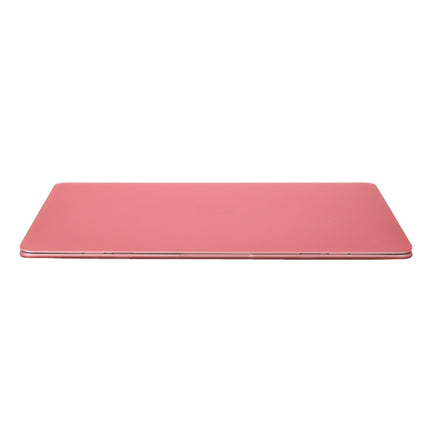 Laptop Translucent Frosted Hard Plastic Protective Case for Macbook 12 inch(Pink)-garmade.com