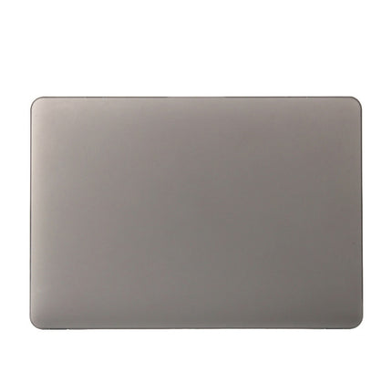 Laptop Translucent Frosted Hard Plastic Protective Case for Macbook 12 inch(Grey)-garmade.com