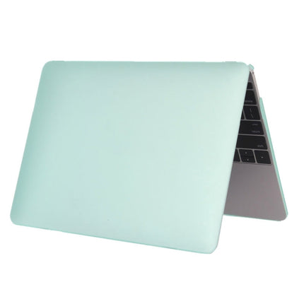 Laptop Translucent Frosted Hard Plastic Protective Case for Macbook 12 inch(Light Green)-garmade.com